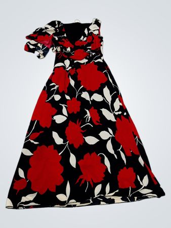 Maxi Dress with Floral Print