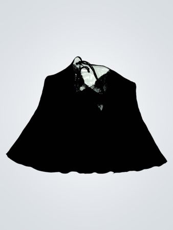 Camisole avec bord en dentelle noire