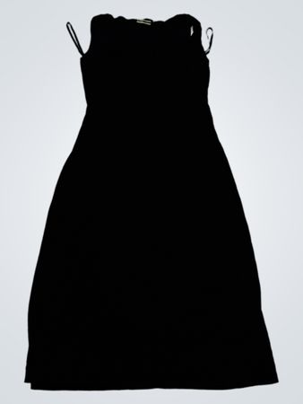 Guess Schwarzes Ärmelloses Midi-Kleid