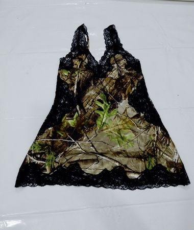 Legendary Camouflage Lace Trim Nightgown