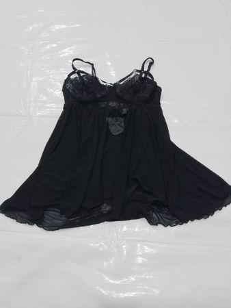 Maidenform Black Babydoll Chemise