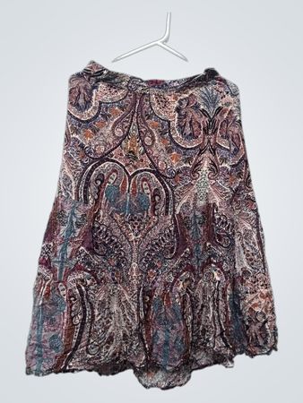 Jupe midi à imprimé cachemire Philosophy Republic Clothing
