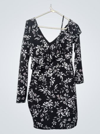 Guess Floral Langarm-Mini-Kleid