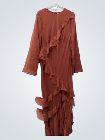 ASOS DESIGN Curve Ruffle Maxi Dress