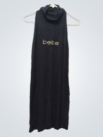 Bebe Ärmelloses Rollkragen-Maxikleid