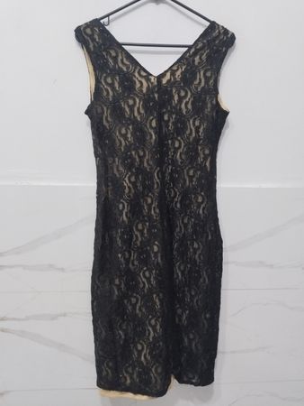 Ultra Dress NEW YORK Schwarzes Spitzenkleid Größe 12