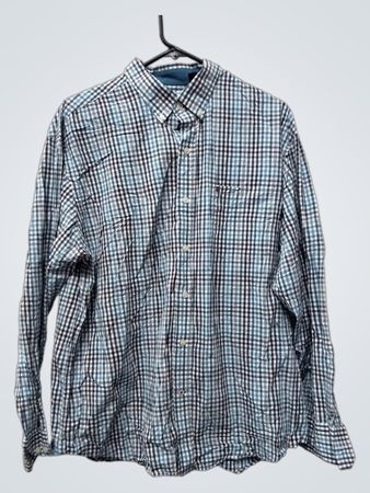 IZOD Langarm Karo Button-Down Hemd