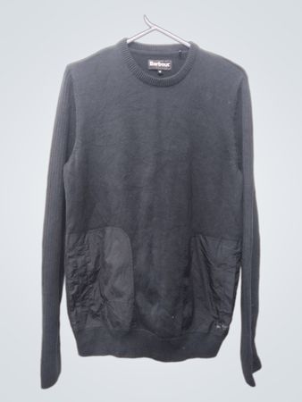 Barbour Pullover mit Rundhalsausschnitt und Taschendetail