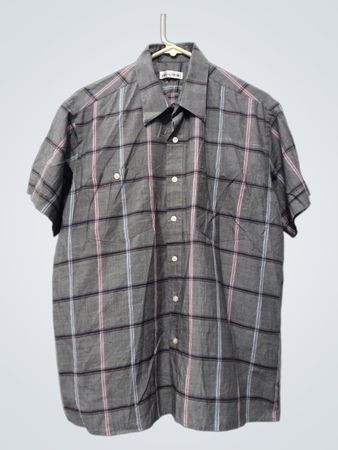 Pierre Cardin Karierter Kurzarm-Hemd mit Knöpfen