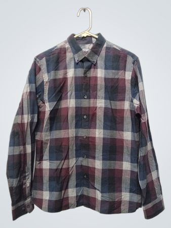 Van Heusen Slim Fit Karomuster Langarm Button-Down Hemd