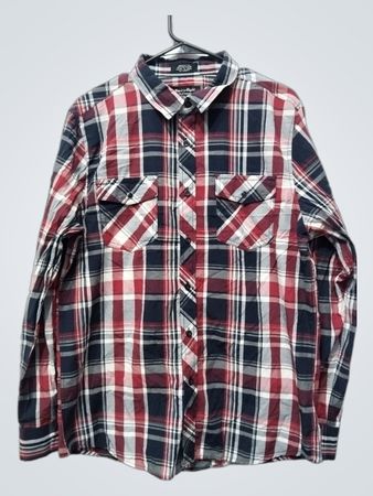 Eighty Eight Platinum Plaid Button-Up Shirt