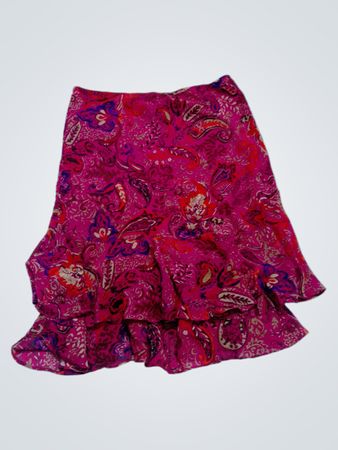 Chaps Rüschiger Blumen-Midirock