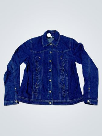 LANA SPORT Damen-Jeansjacke mit Verzierungen