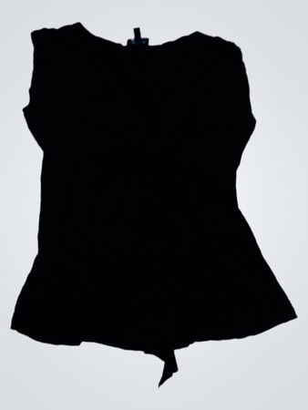 Bebe Black Peplum Top