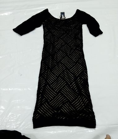 Bebe Black Knit Maxi Dress