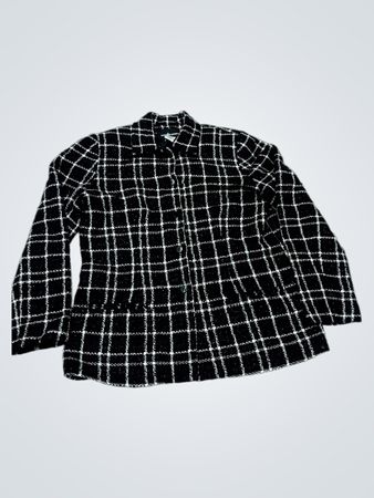 Sag Harbor Damen Blazer in Schwarzweiß-Karo Größe 8