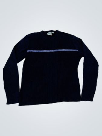 Aeropostale Navy Rippen-Strickpullover