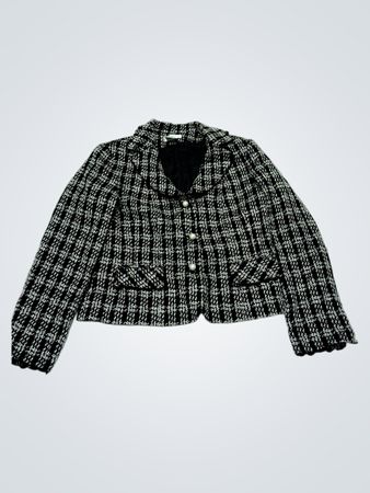 WORTHINGTON Damen Blazer aus schwarz-weißem Tweed
