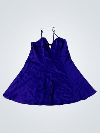 L.A. Intimates Purple Satin Nachthemd