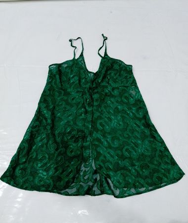 Grüne Spitzen-Chemise