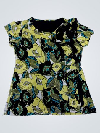East 5th Petite Oberteil mit Blumenmuster und Schleifendetail