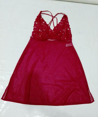 Rotes Spitzen-Babydoll