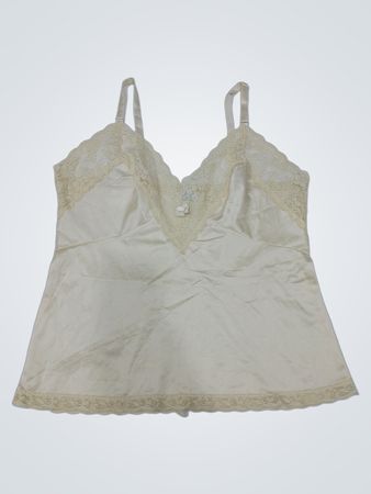 Montgomery Damen-Ärmelloses Hemd in Elfenbein mit Spitzenbesatz