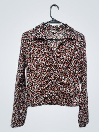 EMBER Floral Print Long Sleeve Blouse