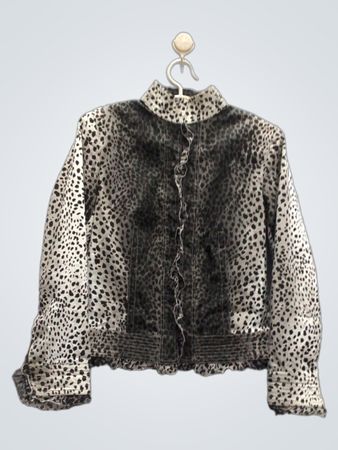 Pamela McCoy Leopard Print Jacket