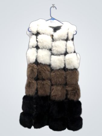 FANPUGUIZHEN Gilet pour femme en fausse fourrure