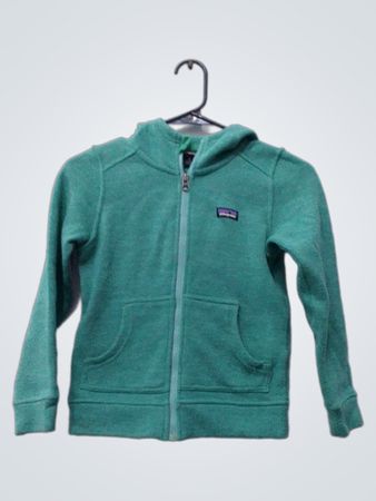 Sweat à capuche zippé vert Patagonia