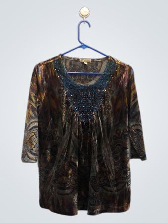 energePM world wear haut orné à motifs pour femmes