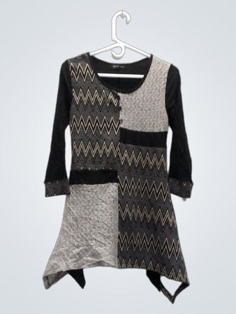 Caroline Morgan Long-Sleeve Asymmetrical Tunic