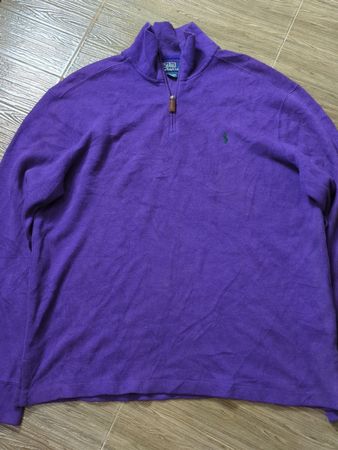 Polo by Ralph Lauren Purple Quarter Zip Sweater