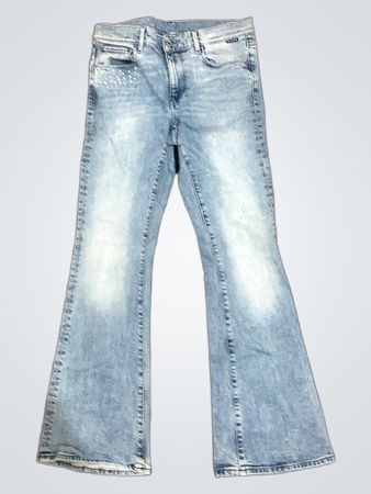 G-Star RAW Damen Flared Jeans mit Strassverzierung