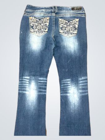 NYDJ Damen Bootcut-Jeans mit verzierten Taschen