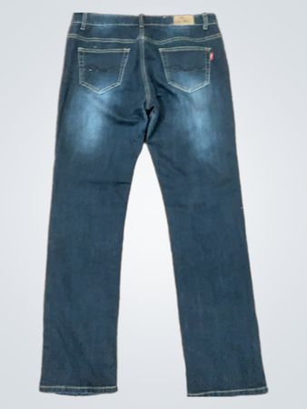 Blaue Denim-Jeans