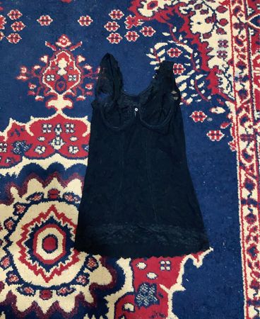 Schwarzes Spitzen-Cami
