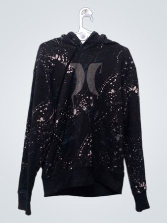 Hurley Brand Black Splatter Hoodie