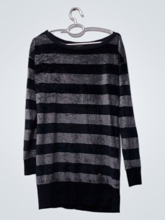 Juicy Couture Gestreifte Tunika mit langen Ärmeln