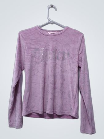 Juicy Couture Langarm-Oberteil mit Strass-Logo