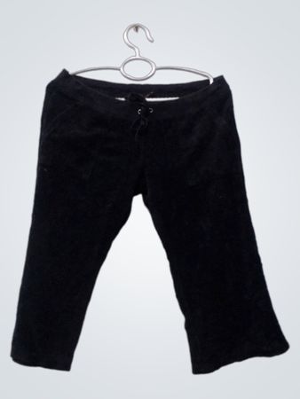 Juicy Couture schwarze Velours-Trainingshose