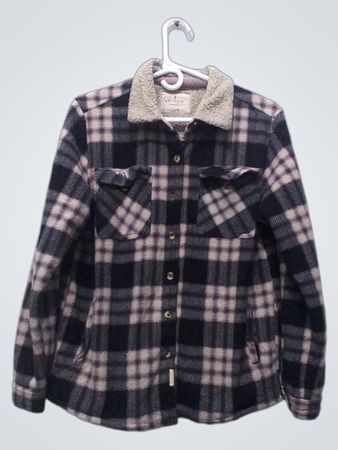 Soho Threads Jaqueta Xadrez Forrada com Sherpa