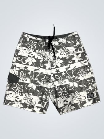 Maui and Sons Blumenmuster gestreifte Badeshorts