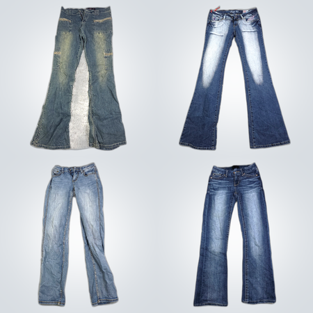 Flared Low Rise Jeans