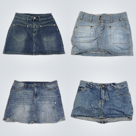 Y2K Denim Mini Skirts