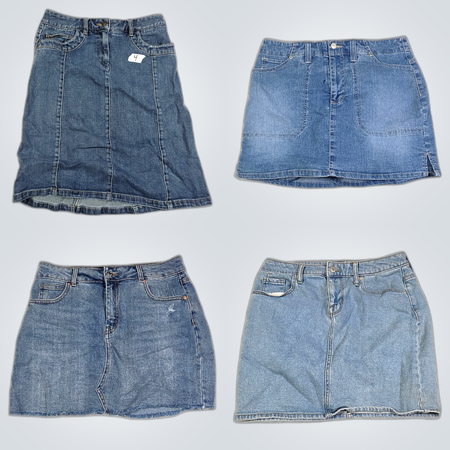 Denim Skirt Bundle: Binnasu, Rewind, Eddie Bauer & More Designer Denim Mini Skirts