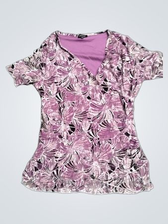 EMOTIONS Floral Print V-Neck Top