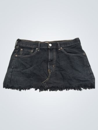 Levi's Damen schwarzer Jeansrock