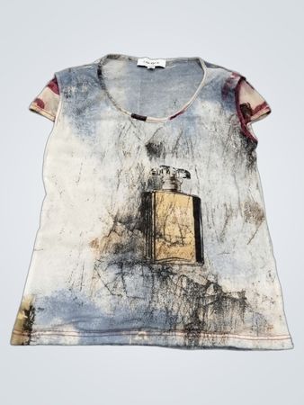 CARLOPIK Parfümflaschen-Grafik-T-Shirt